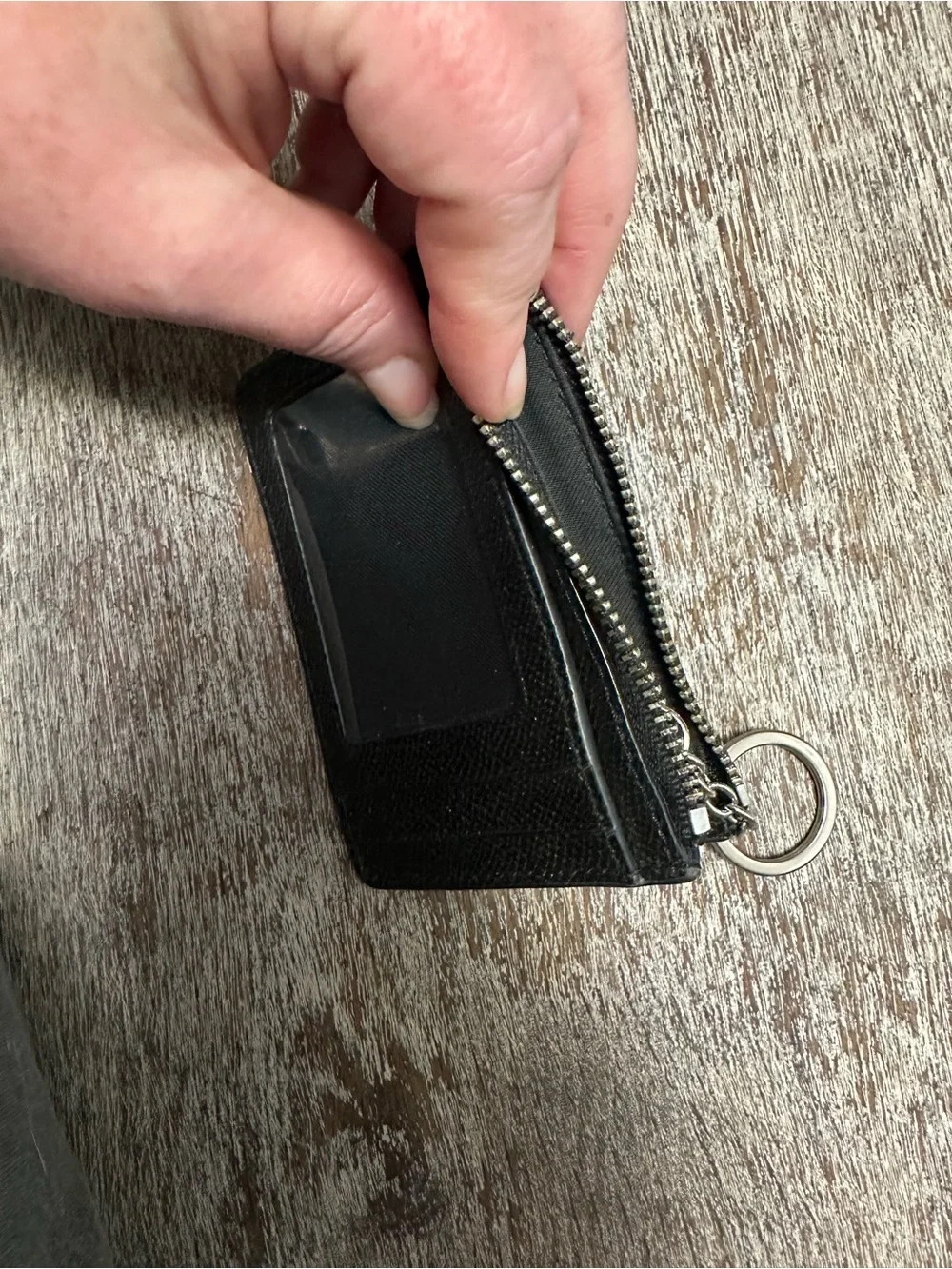 Coach slim zip